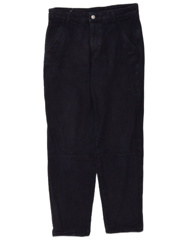 Jeans dritti cargo da uomo Zara EU 38 Small W30 L30 cotone blu navy