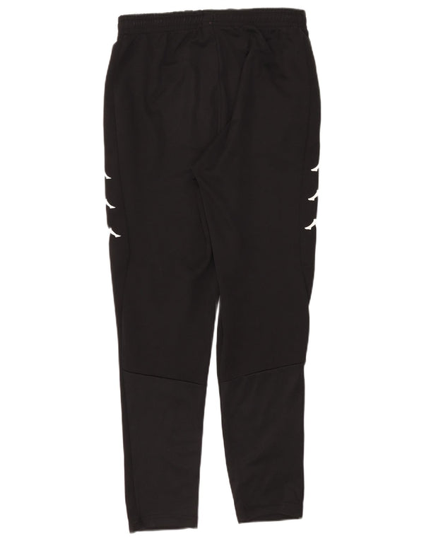 Pantaloni da tuta con grafica Kappa da uomo, poliestere nero medio