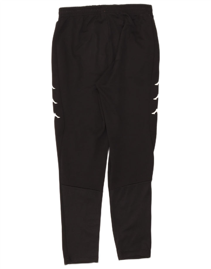 Pantaloni da tuta con grafica Kappa da uomo, poliestere nero medio