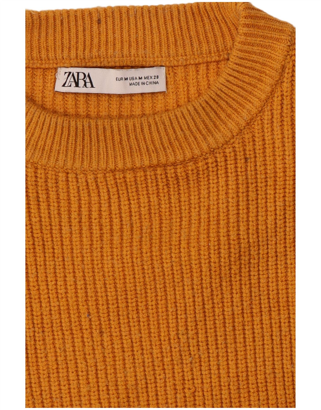 Abito maglione oversize da donna Zara UK 14 arancione medio