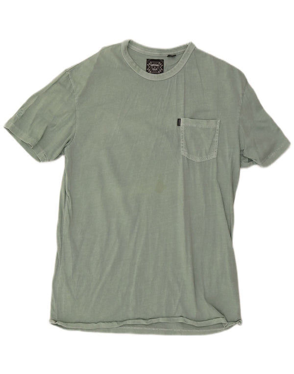 T-shirt da uomo Superdry Top grande in cotone verde