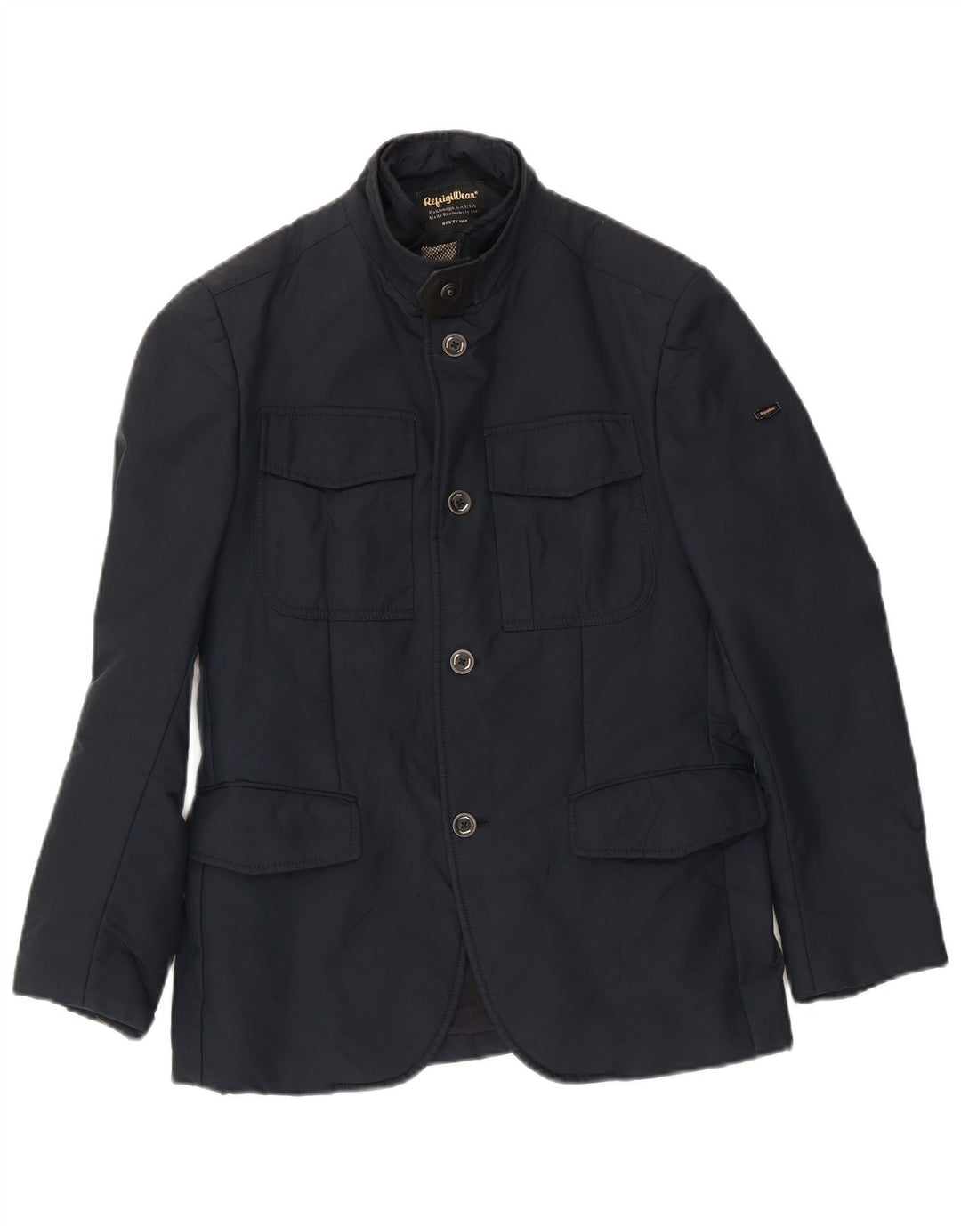 Giacca a vento blazer da uomo Refrigiwear IT 48 nylon medio blu navy