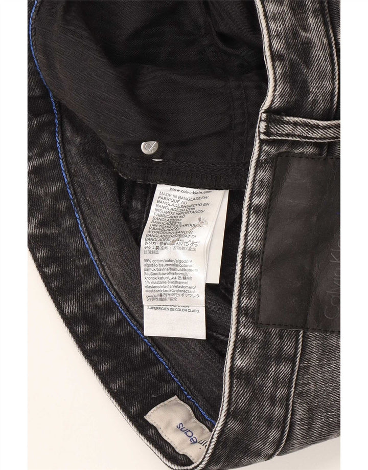 Pantaloncini di jeans da uomo Calvin Klein W30 cotone grigio medio