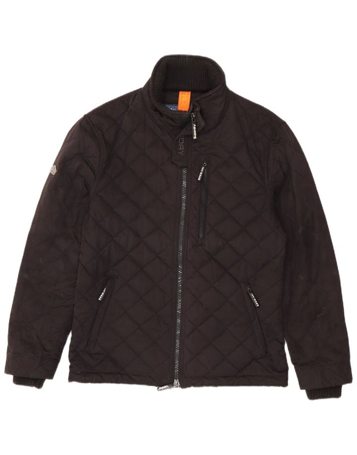 Giacca trapuntata da uomo Superdry The Windhiker UK 42 XL poliestere nero