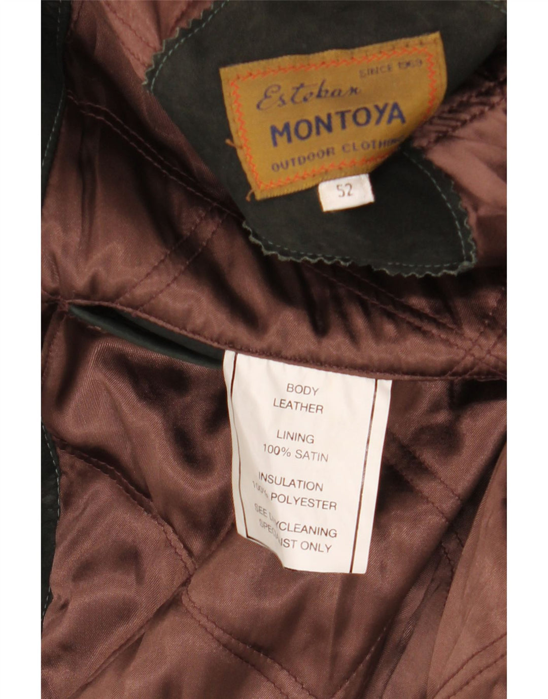 Cappotto in pelle da uomo VINTAGE IT 52 XL in pelle nera