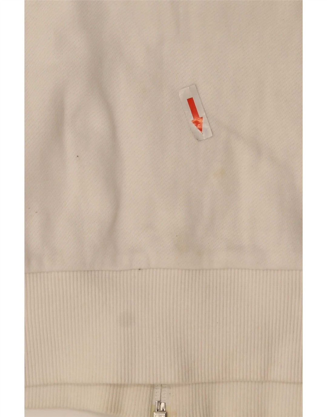Giacca da tuta da uomo Puma Large in cotone color block bianco