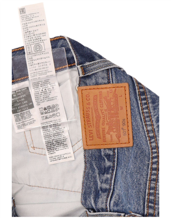 Levi's Donna 501 Jeans dritti W26 L30 Cotone blu anni '90