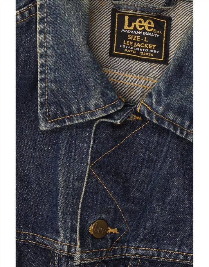 Lee Giacca di jeans da bambino 12-13 anni Large Blu Cotone