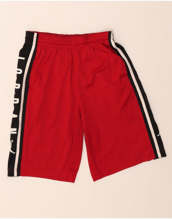 Pantaloncini sportivi JORDAN da ragazzo Dri Fit Graphic 13-14 anni XL rosso color block