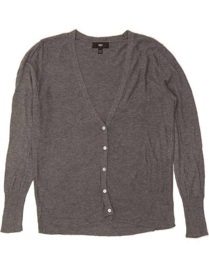 MOSSIMO Womens Cardigan Sweater UK 18 XL Grey Nylon Vintage Mossimo and Second-Hand Mossimo from Messina Hembry 