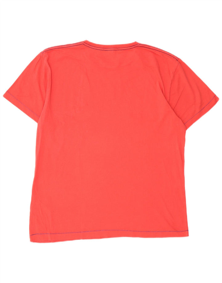 Gant T-shirt grafica da uomo Top grande in cotone rosso