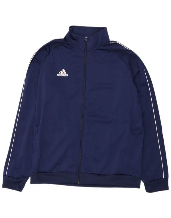 Giacca da ginnastica da uomo Adidas XL in poliestere blu navy