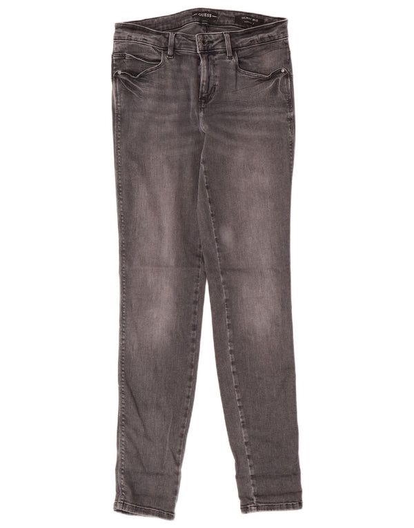 Jeans skinny Guess Curve X a vita media da donna W28 L30 cotone grigio