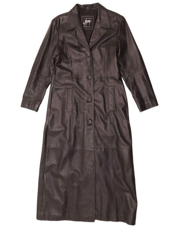 Trench da donna Gipsy UK 18 XL in pelle nera