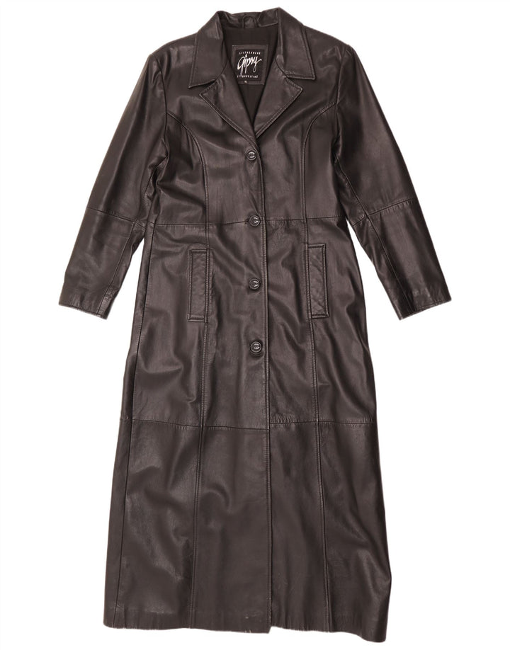 Trench da donna Gipsy UK 18 XL in pelle nera