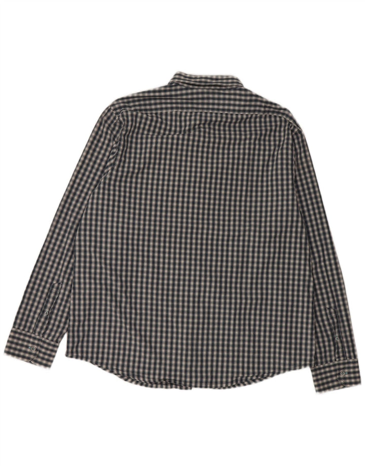 Penguin Camicia da uomo slim fit a quadri Heritage 2XL Cotone a quadri blu