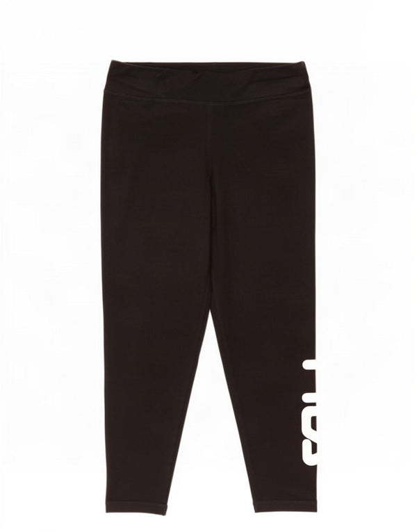 Leggings grafici da donna Fila UK 18 XL cotone nero