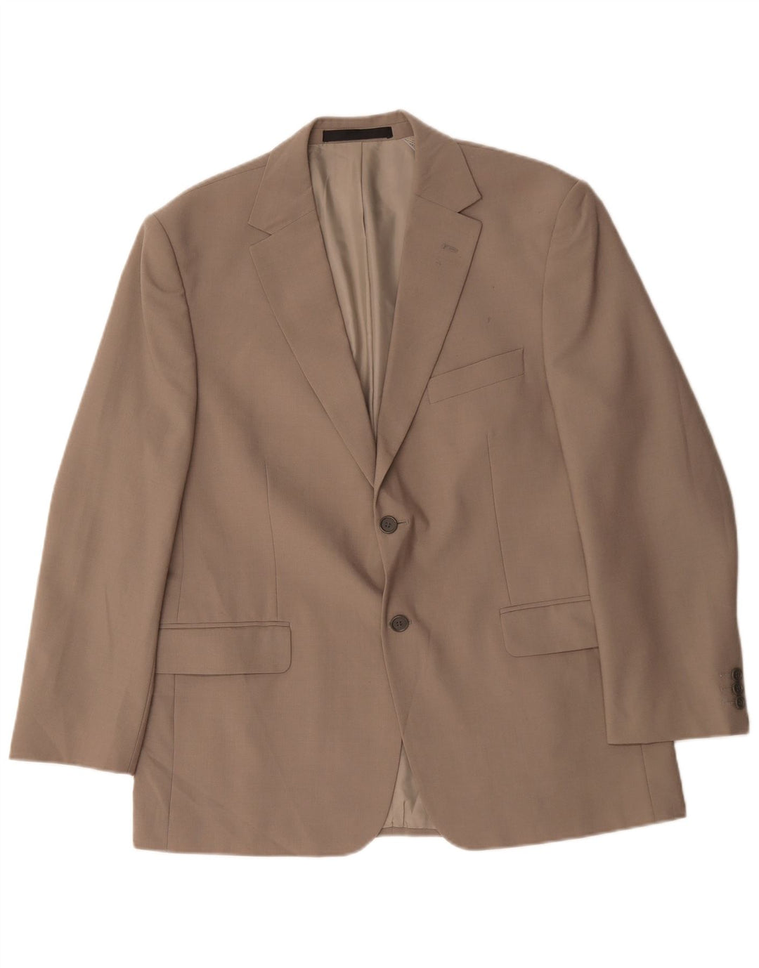 Giacca blazer a 2 bottoni da uomo Marks & Spencer UK 42 XL Poliestere beige