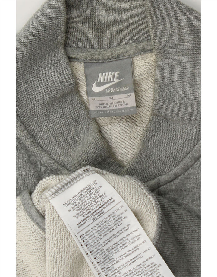 Giacca da ginnastica da uomo Nike in cotone grigio medio