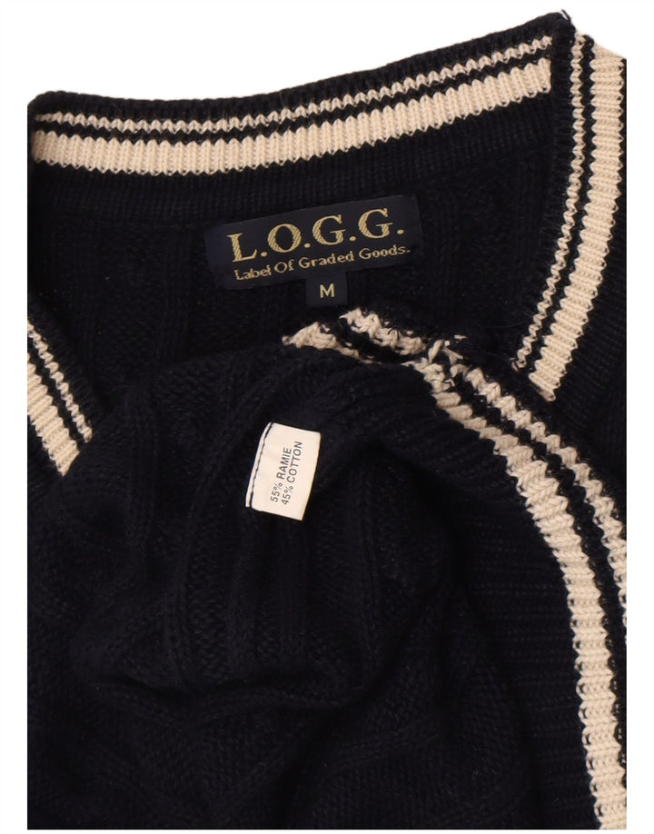 Canotta da uomo L.O.G.G. Canotta media in ramie blu navy
