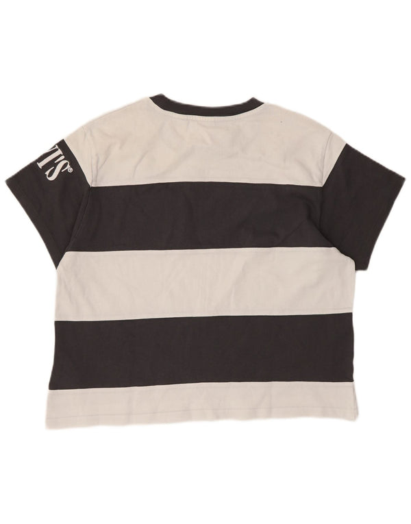 T-shirt grafica oversize corta da donna Levi's Top UK 6 XS a righe nere