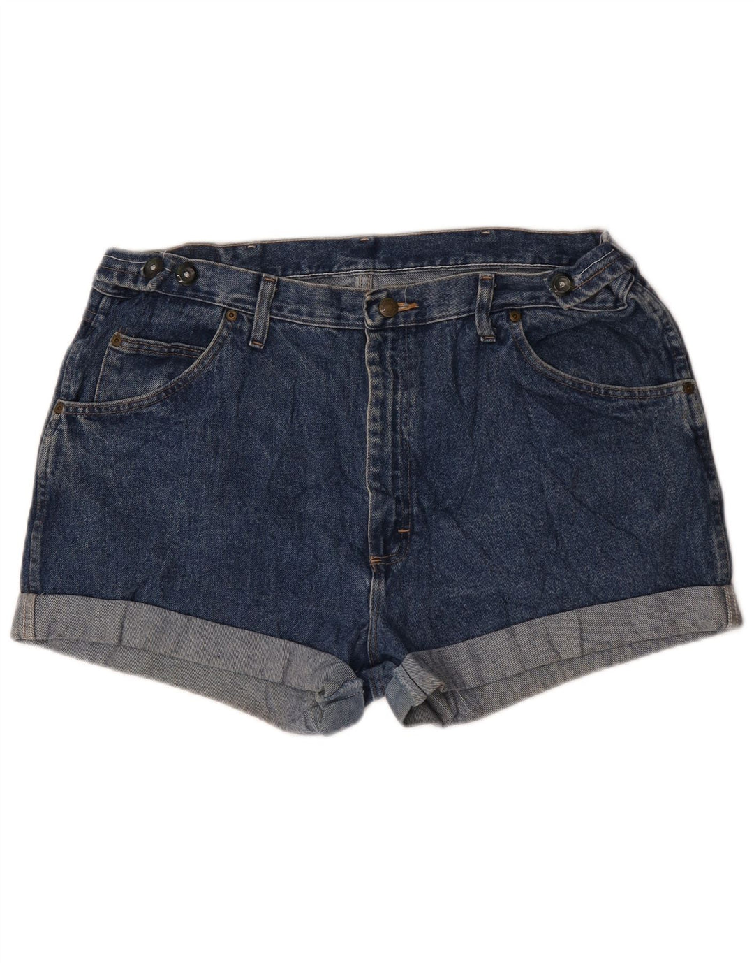 Pantaloncini di jeans vestibilità regolare da donna Wrangler W40 2XL cotone blu