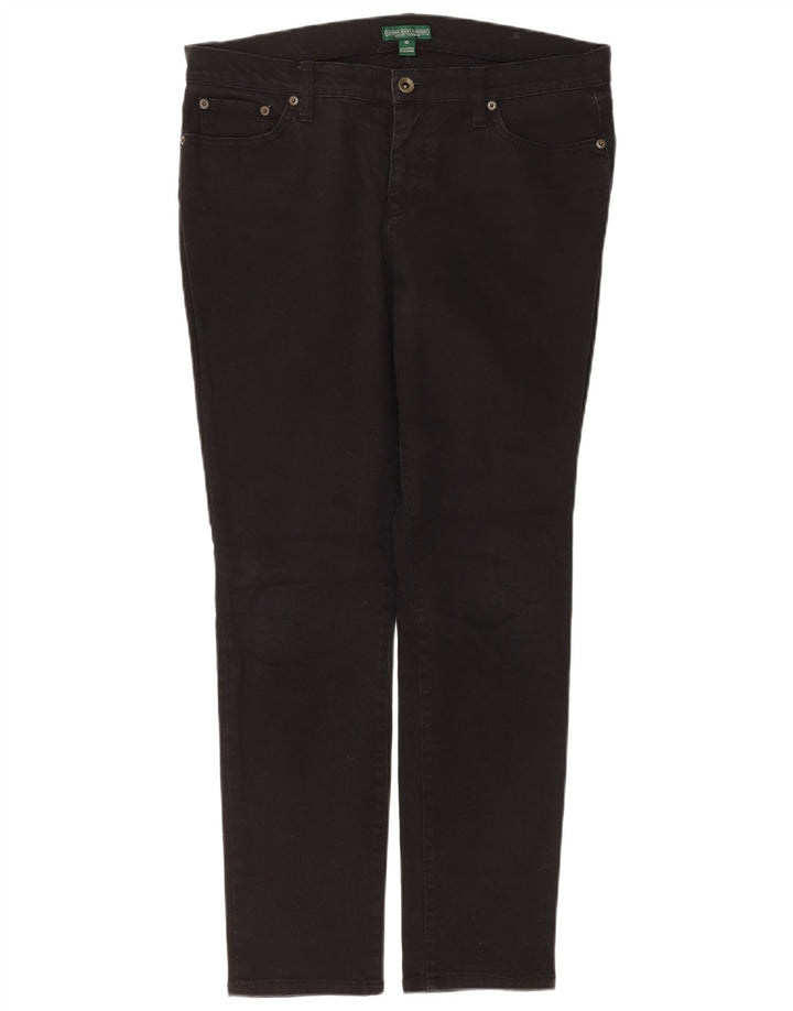 Jeans slim da donna Ralph Lauren US 10 Large W32 L30 cotone nero