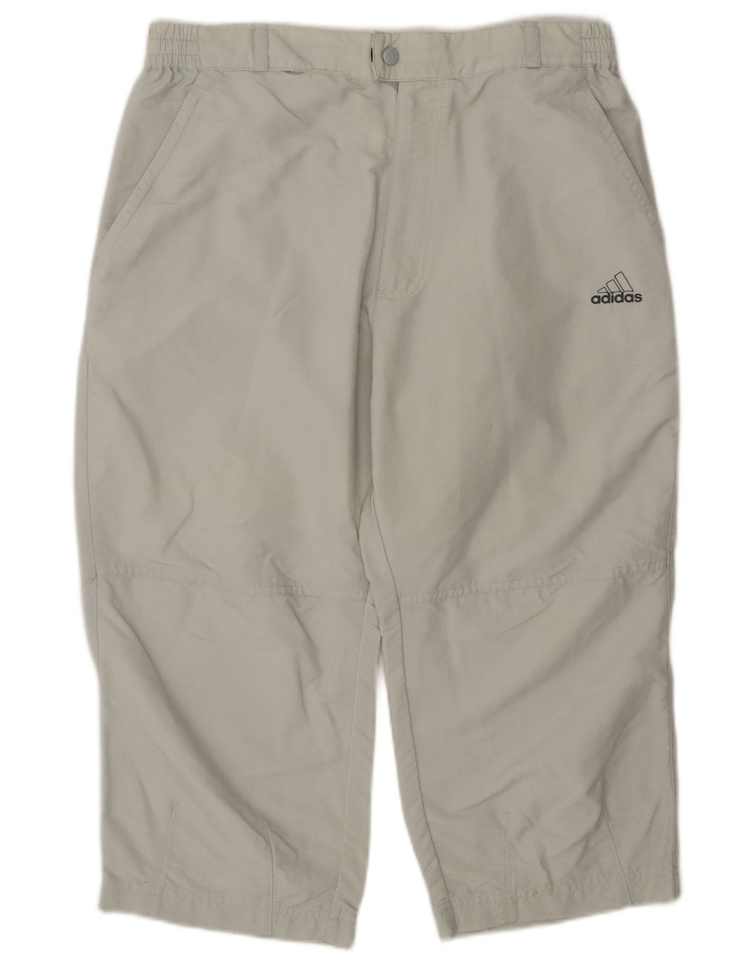 Pantaloni Capri da uomo Adidas W32 L19 poliestere grigio