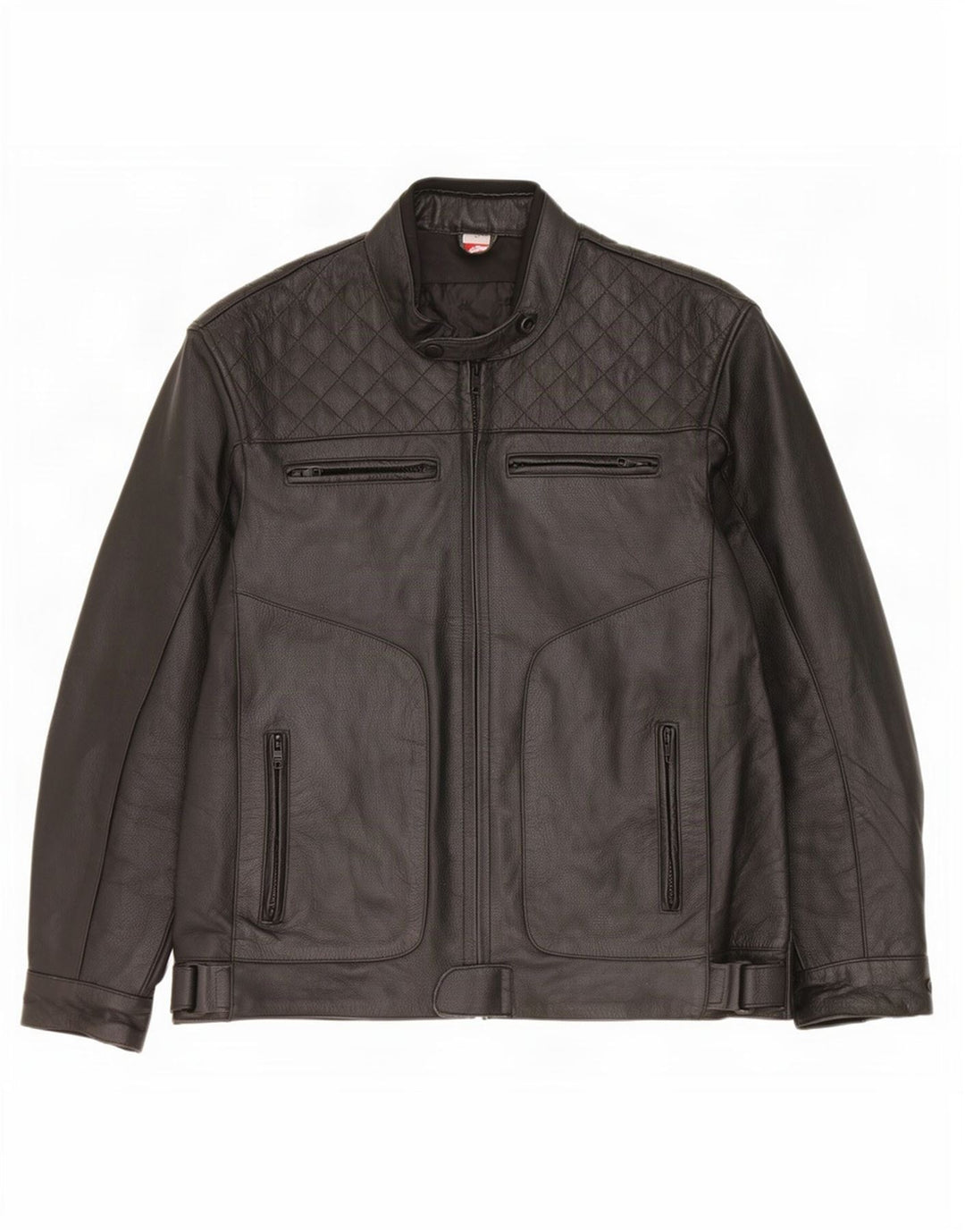 Giacca in pelle da uomo Texpeed UK 40 grande nera