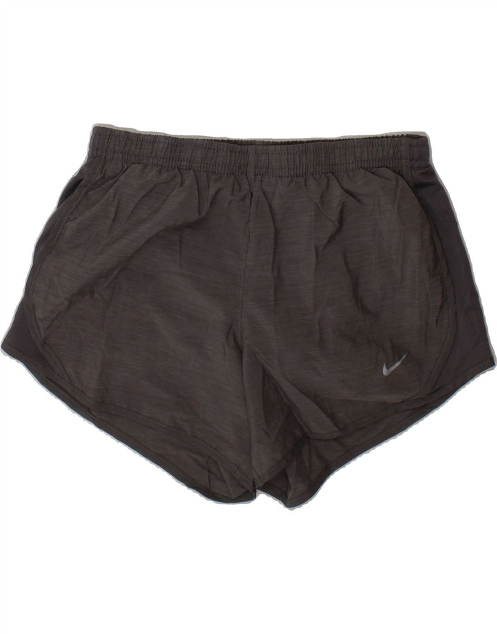 NIKE Womens Dri Fit Sport Shorts UK 12 Medium Grey Polyester Vintage Nike and Second-Hand Nike from Messina Hembry 