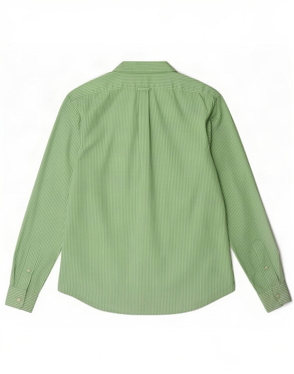 Polo Ralph Lauren Camicia slim fit da uomo XL verde gessato in cotone