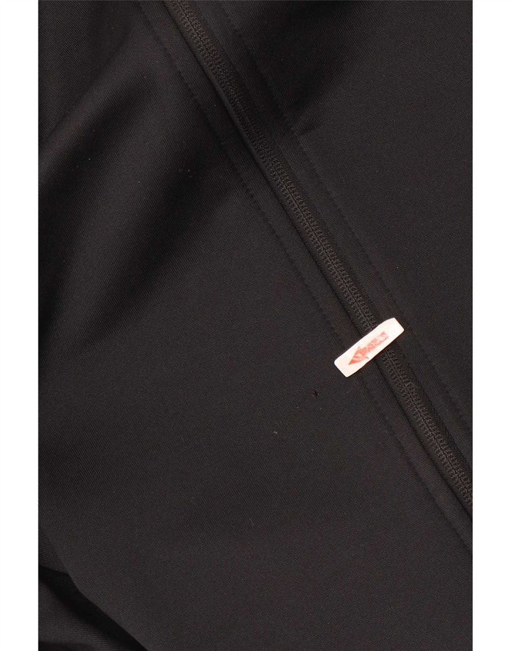 Maglione con cappuccio e zip da uomo Adidas 2XL poliestere nero
