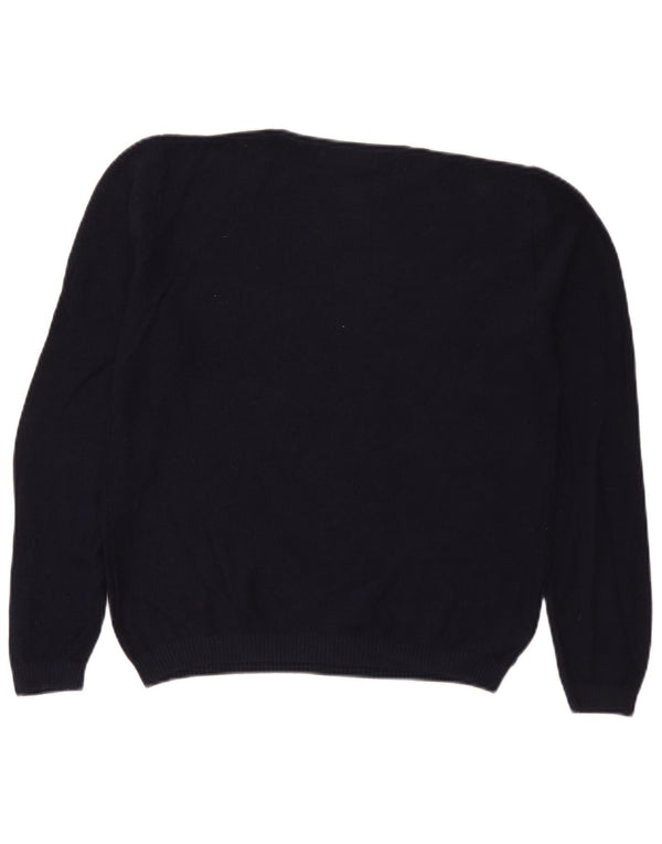 Maglione maglione girocollo da uomo Zara grande blu navy