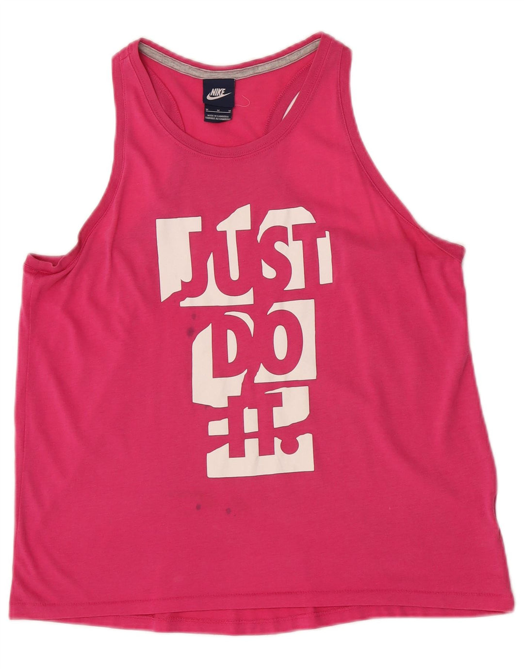 Canotta grafica Nike da donna UK 14 rosa medio