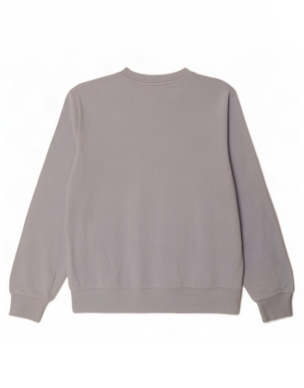 Felpa grafica da uomo Calvin Klein, maglione grande, cotone blu