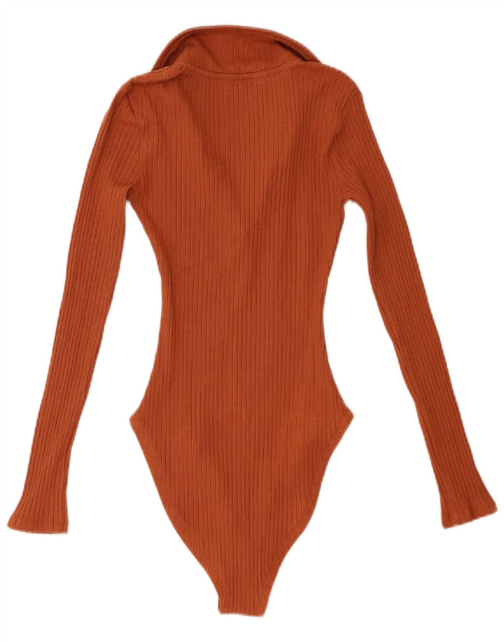 MISS SELFRIDGE Body da donna UK 8 piccolo cotone marrone