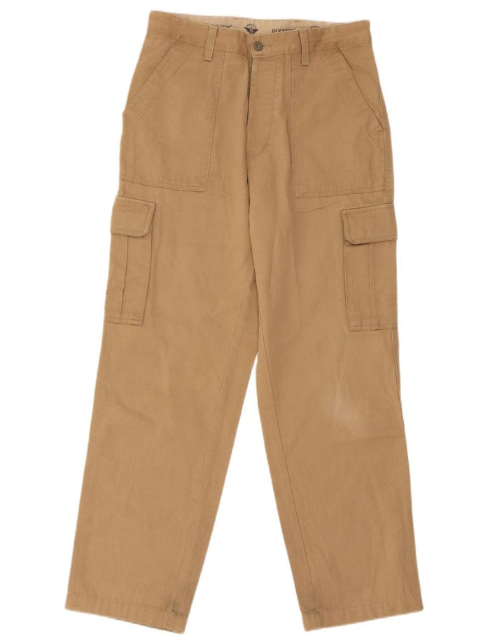 Pantaloni cargo dritti da uomo Dockers W31 L30 in cotone marrone