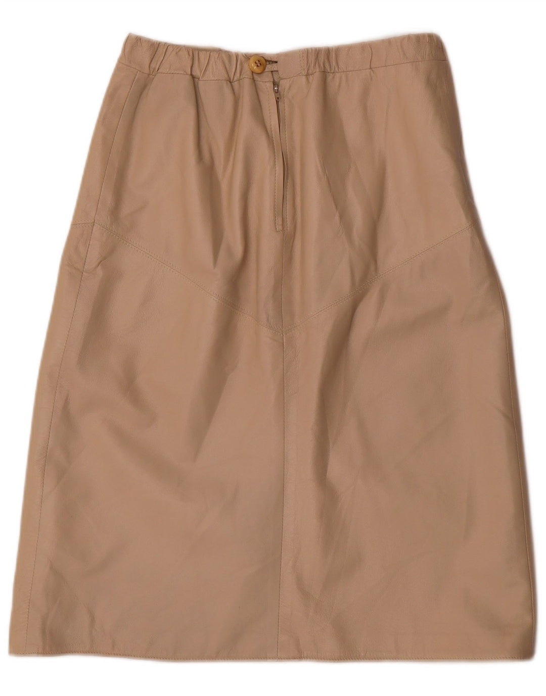 Gonna in pelle da donna VINTAGE W30 Beige medio