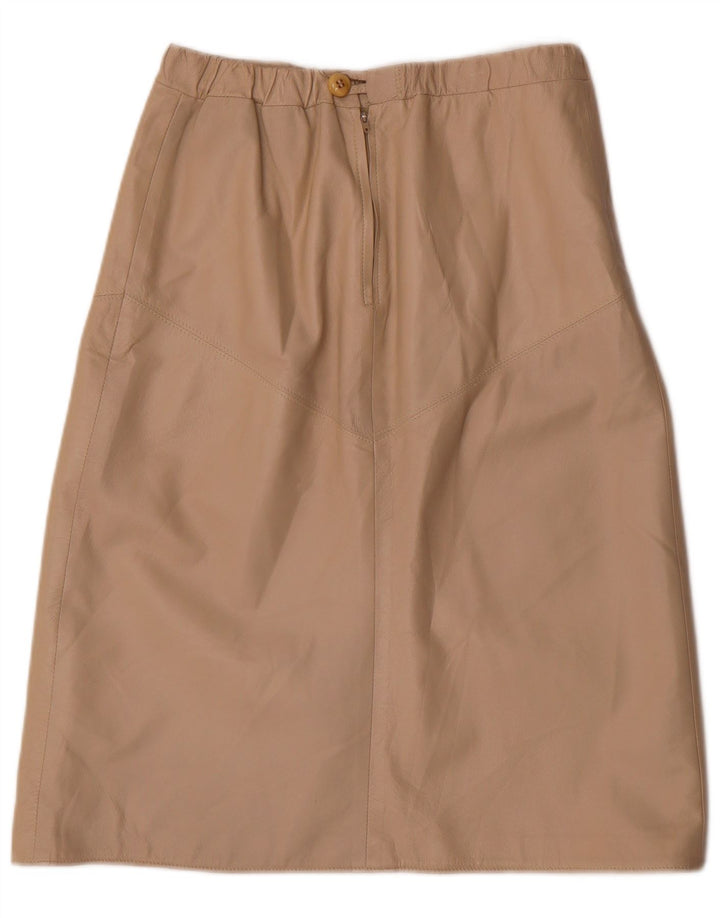 Gonna in pelle da donna VINTAGE W30 Beige medio