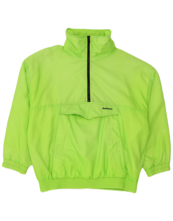 Giacca da ginnastica autentica da uomo con giacca anorak UK 38 Poliammide verde medio