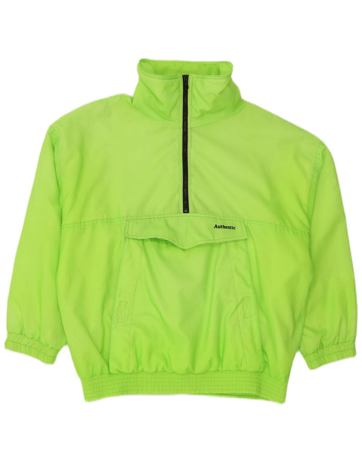 Giacca da ginnastica autentica da uomo con giacca anorak UK 38 Poliammide verde medio