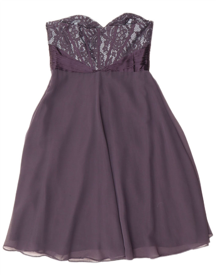 Abito senza spalline da donna Coast UK 10 Piccolo poliestere viola