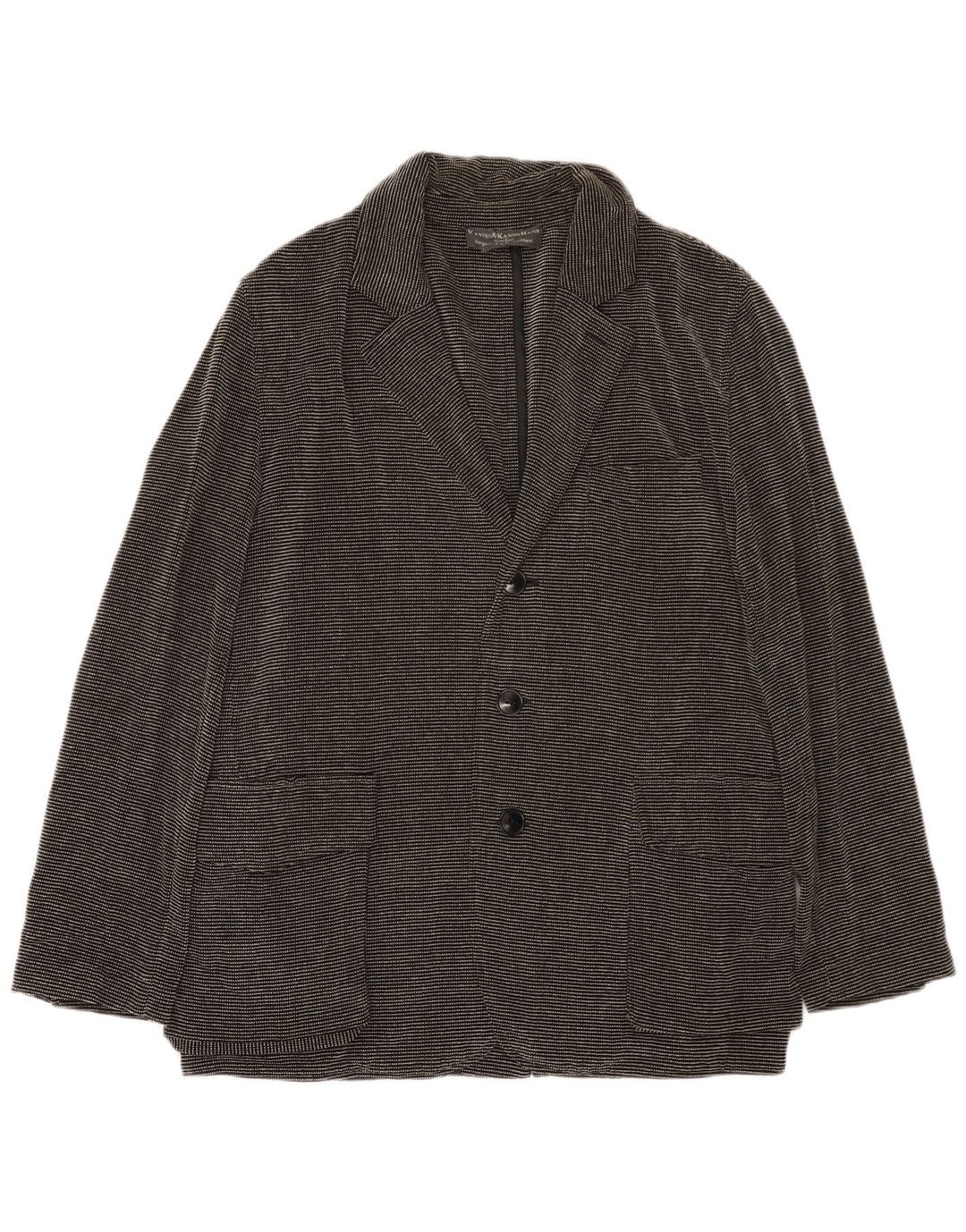 Giacca blazer da uomo Kandis & Kandis Mann UK 38 gessato medio nero