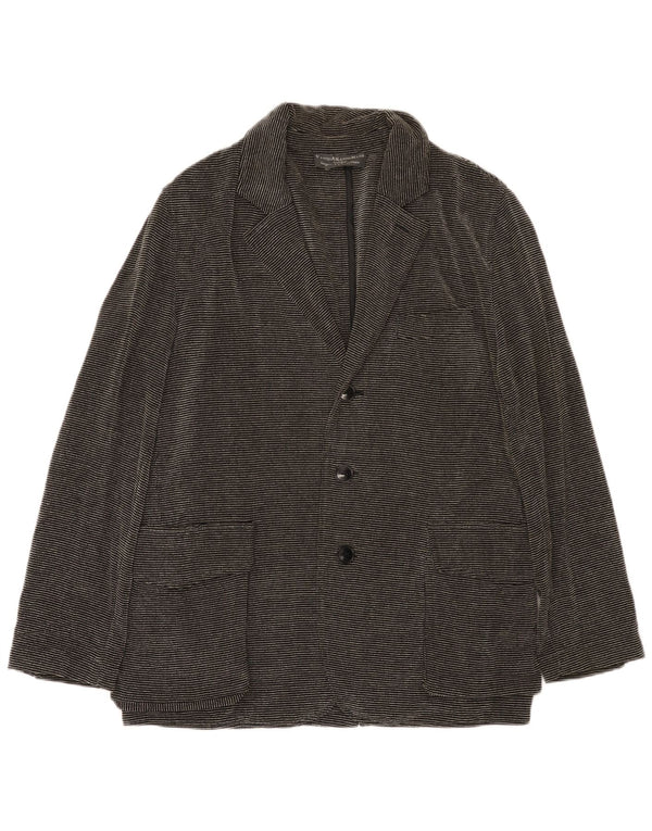Giacca blazer da uomo Kandis & Kandis Mann UK 38 gessato medio nero