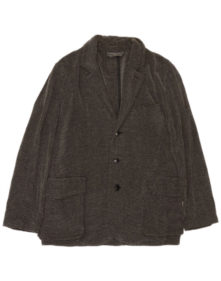 Giacca blazer da uomo Kandis & Kandis Mann UK 38 gessato medio nero