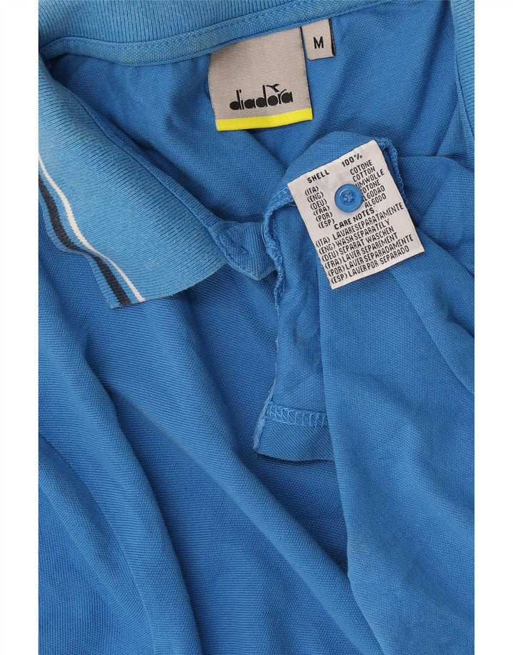 Polo Uomo Diadora Blu Medio in Cotone