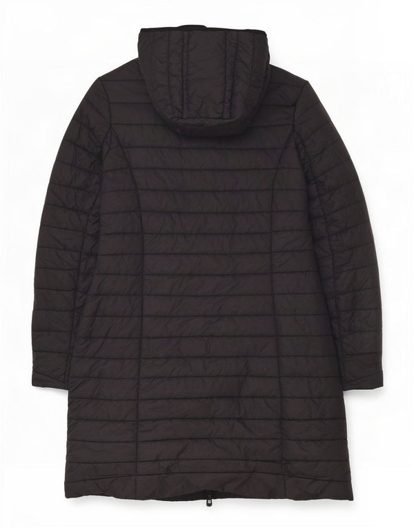 Piumino Donna Refrigiwear con Cappuccio IT 48 Large Nero Poliammide