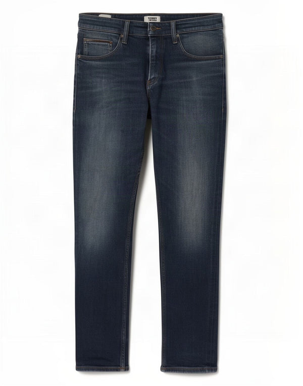 Jeans dritti da uomo Tommy Hilfiger W34 L32 cotone blu
