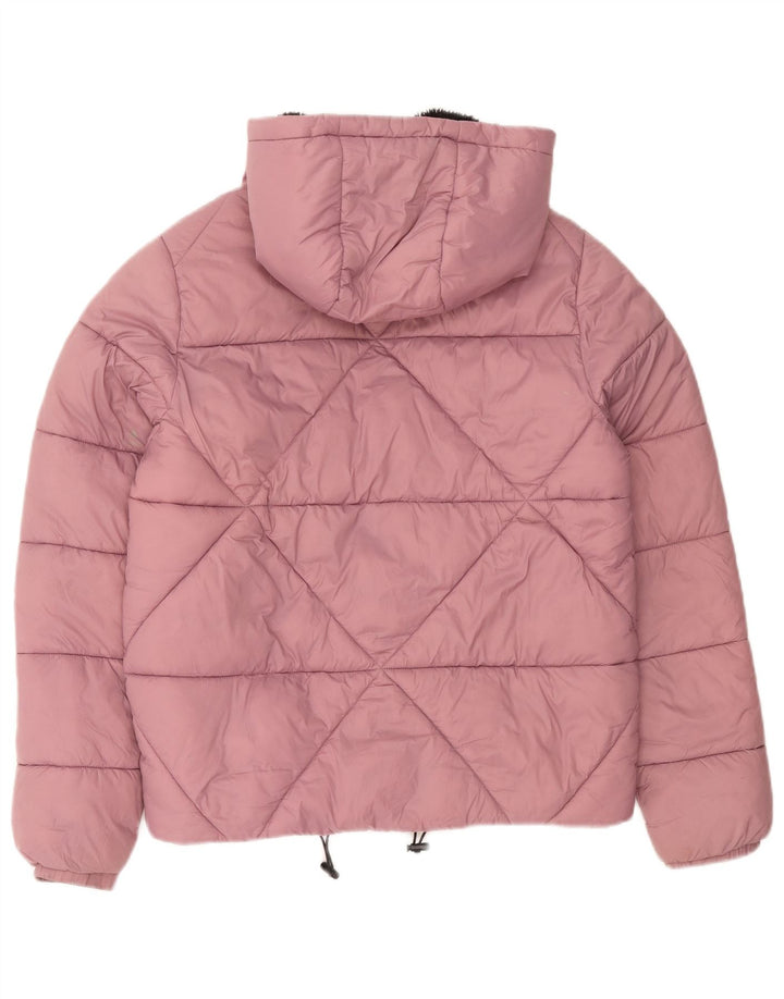 Giacca imbottita con cappuccio da donna Kappa UK 16 grande rosa