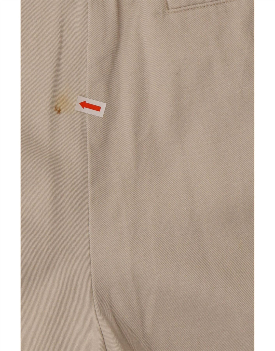 DOCKERS Pantaloncini chino con pegging da uomo kaki W34 Large in cotone beige